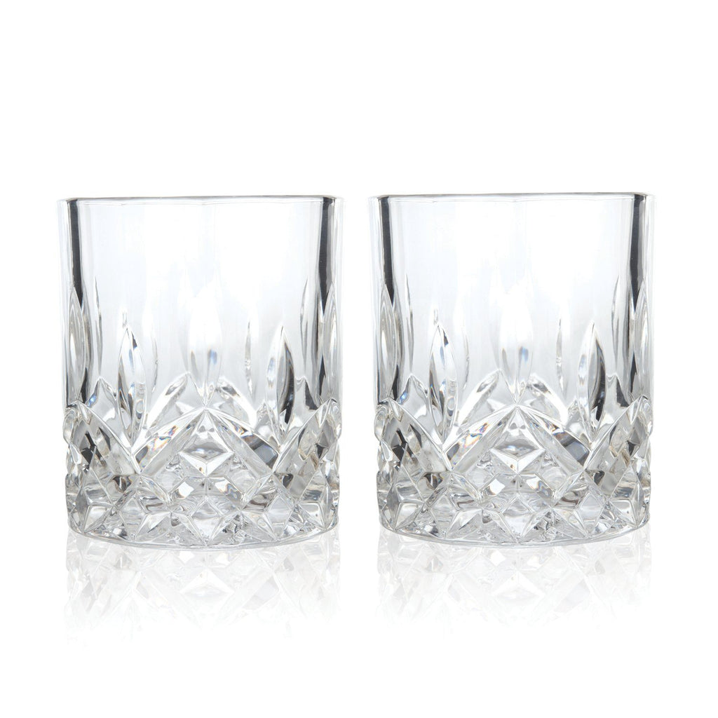 Viski Admiral Crystal Whiskey Tumbler Set of 4 - Premium Crystal