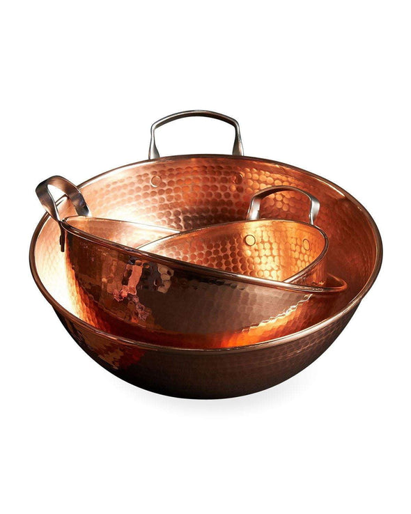 Pure Copper Mixing Bowls 3 sizes - The Bar Warehouse